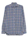 Barba Napoli Classic Plaid Long-sleeve Button-up Shirt In Multi