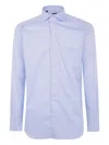 Barba Napoli Button-down Cotton Shirt In Blue