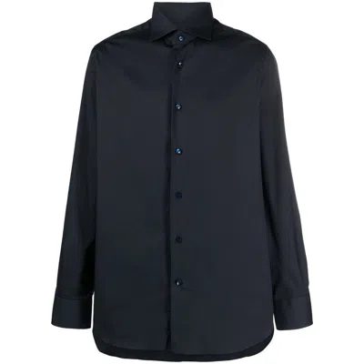 Barba Napoli Blue Shirts In Black