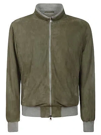 Pre-owned Barba Napoli Bomber In Green