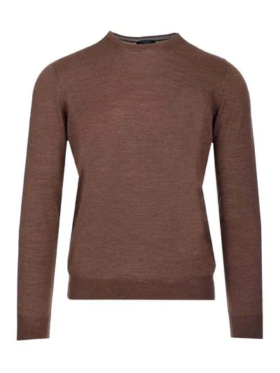 Barba Napoli Brown Crewneck Sweater