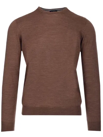 Barba Napoli Brown Crewneck Sweater