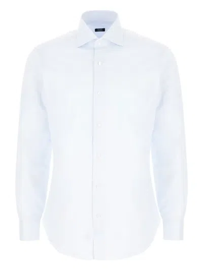 Barba Napoli Button-cuff Shirt In Blue