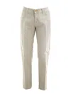 Barba Napoli Button-detail Trousers In Neutral
