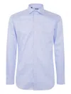 Barba Napoli Button-down Cotton Shirt In Blue