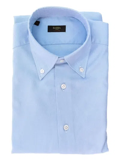 Barba Napoli Button-down Shirt In Blue