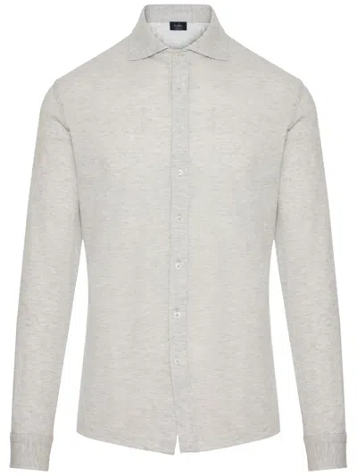 Barba Napoli Button-up Shirt In Grey