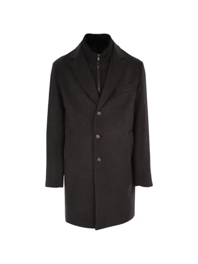 Barba Napoli Buttoned Jacket In Black