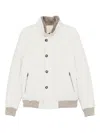 Barba Napoli Buttoned Jacket In White