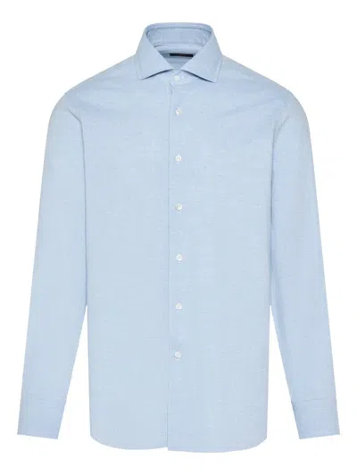 Barba Napoli Buttoned Shirt In Blue