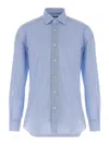 Barba Napoli Honeycomb Pattern Cotton Shirt