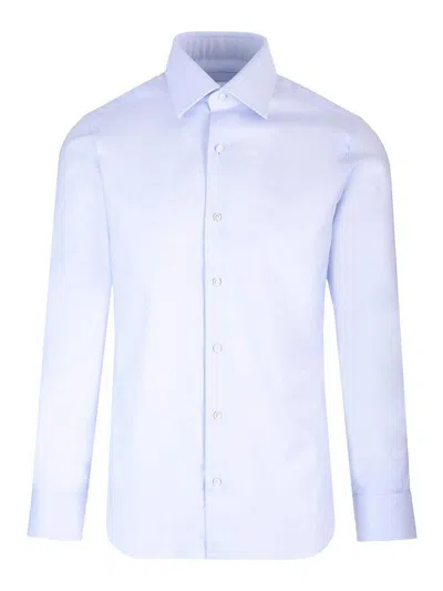 Barba Napoli Oxford Cotton Shirt In Blue