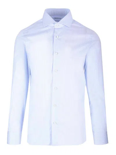 Barba Napoli Tailored Shirt In Blue
