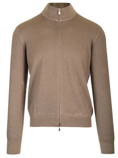 Barba Napoli Cardigan In Beige