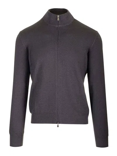 Barba Napoli Cardigan In Gray