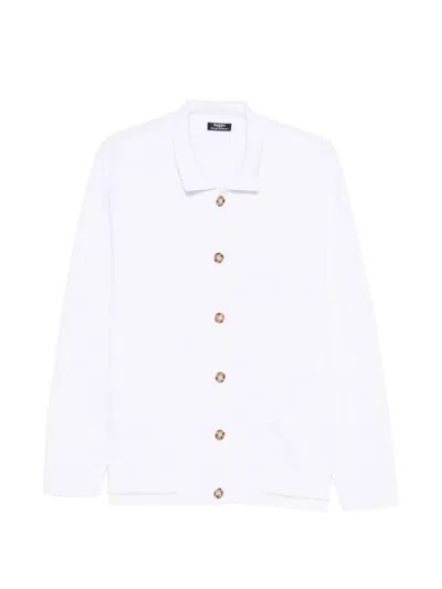 Barba Napoli Cardigan In White