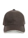 Barba Napoli Cashmere Baseball Cap In Brown