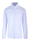Barba Napoli Check-print Shirt In Blue