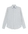 Barba Napoli Checkered Shirt In White