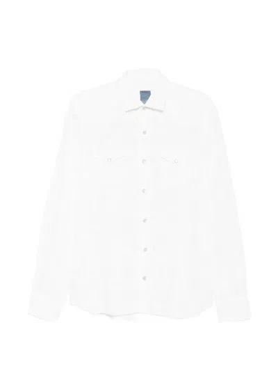Barba Napoli Chest-pocket Shirt In White