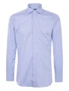 Barba Napoli Chevron Shirt In Blue