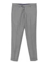 Barba Napoli Tailored Grey Wool Chinos In Gray