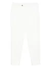 Barba Napoli Tailored White Chinos With Minimalist Design In White
