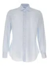 Barba Napoli Classic-collar Cotton Shirt In Blue