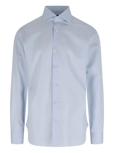 BARBA NAPOLI CLASSIC-COLLAR COTTON SHIRT