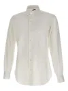 Barba Napoli Classic-collar Cotton Shirt In White