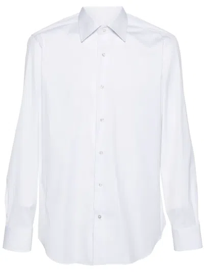 Barba Napoli Classic-collar Shirt In White