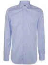 Barba Napoli Barba Long Sleeve Shirt With Semi-rigid Collar And Buttons In Light Blue