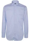 Barba Napoli Classic Cotton Vuoile Shirt In Blue