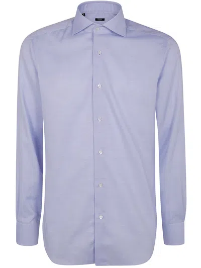Barba Napoli Classic Operatino Shirt In Blue