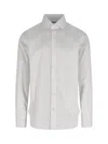 Barba Napoli Embroidered-detail Cotton Shirt In White