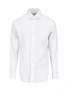 Barba Napoli Long-sleeve Button-down Shirt In White