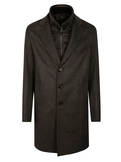 Barba Napoli Coat In Grey