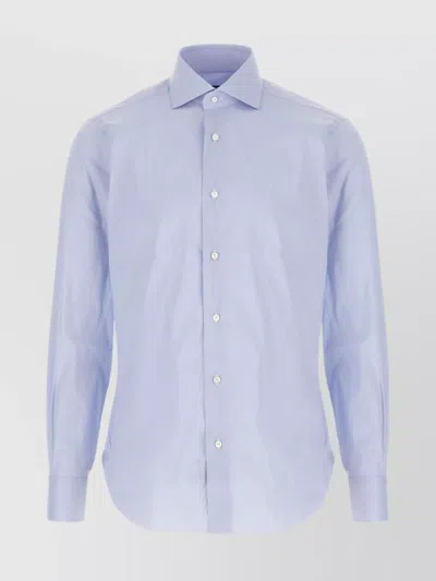 Barba Napoli Collared Shirt With Long Sleeves In Multi