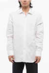 Barba Napoli Cotton And Nylon Stretch Shirt With Soread Collar