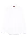 Barba Napoli Barba Pristine White Tailored Shirt With Structured Collar In White