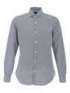 Barba Napoli Cotton Shirt In Gray