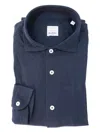 Barba Napoli Cotton Shirt In Blue