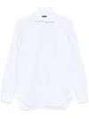 Barba Napoli Barba Pristine White Tailored Shirt With Structured Collar In White