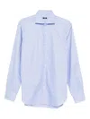 Barba Napoli Barba Long Sleeve Shirt With Semi-rigid Collar And Buttons In Blue