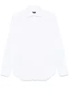 Barba Napoli Seersucker Shirt In Weiss