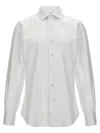 Barba Napoli Tailored Cotton Shirt Buttoned Cuffs In White