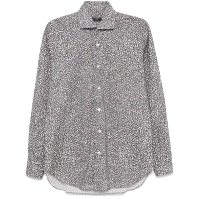 Barba Napoli Cotton Shirts In Gray
