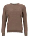 Barba Napoli Luxurious Wool-silk Blend Crew-neck Sweater