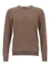 Barba Napoli Luxurious Wool-silk Blend Crew-neck Sweater