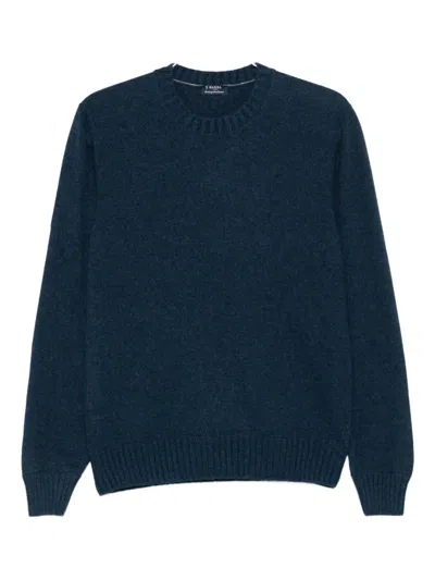 Barba Napoli Crew-neck Sweater In Blue